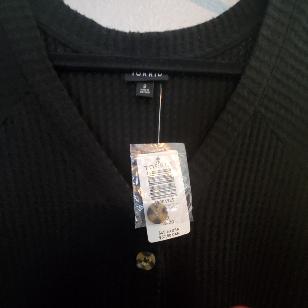 Torrid Waffle Top - Picture 2 of 3